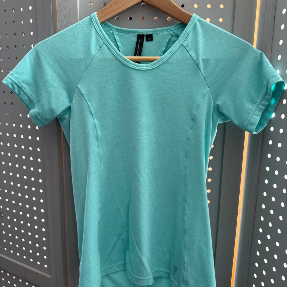 Aqua Short Sleeve Women's Top
